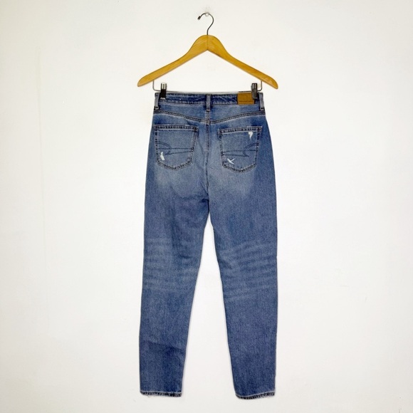 American Eagle Mom Jean High Rise Taper Straight Size 0 - Picture 2 of 8